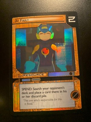 Mega Man NT Warrior TCG Foil At Fault
