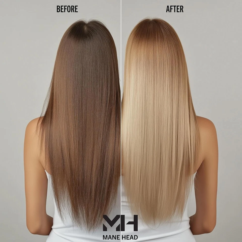 Polvo blanqueador sin polvo Blue Premium para cabello - Fórmula antiamarilla, hasta 7 niveles Foto 3 de 4