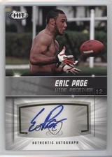 2012 SAGE Hit Auto Silver Eric Page #A112 Auto 2u3