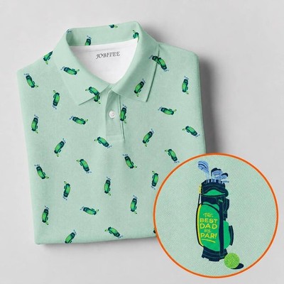 Best Dad By Par Golf Polo Shirt, Funny Golf Shirt, Gifts For Husband, Father Day