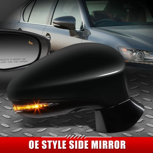 FOR 14-20 LEXUS GS300 GS350 OE STYLE POWERED+HEATED+MEMORY+BSD RIGHT SIDE MIRROR