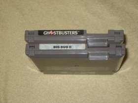 Ghostbusters & Dig Dug II for NES .Authentic. Cleaned/Tested Nintendo.