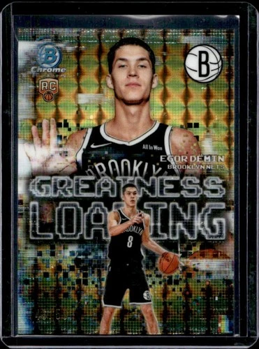 2025-26 Bowman Egor Demin Chrome Greatness Loading RC Gold Geometric #/50