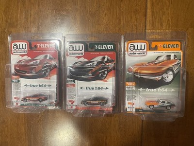 3 PACK Auto World Hot Wheels 1/64  7-ELEVEN EXCLUSIVE