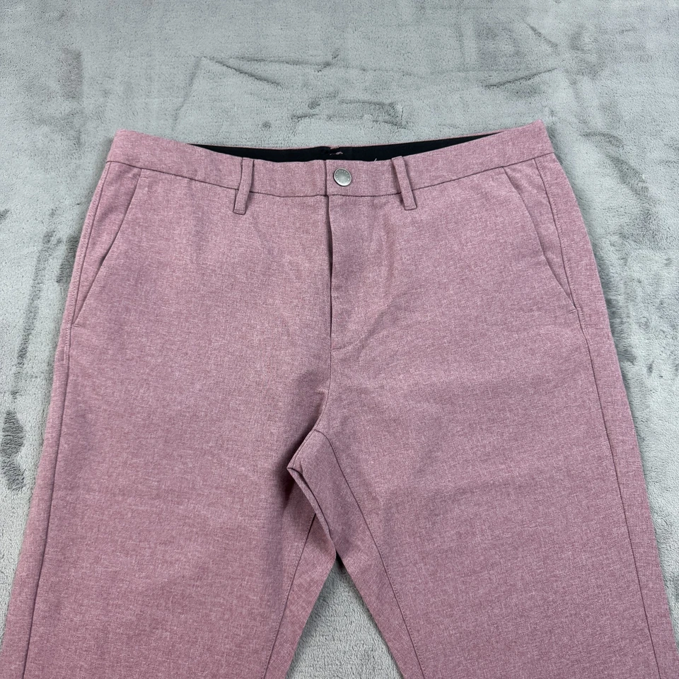 Pantalones de golf Bonobos para hombre 34x30 rosa ajuste a medida rendimiento elásticos ligeros Foto 4 de 4