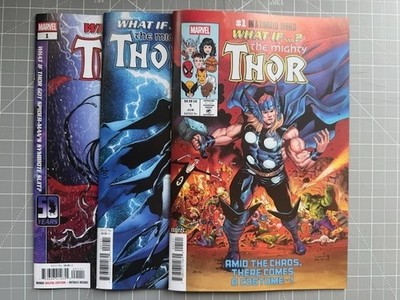 Marvel What If Thor Got The Venom Symbiote Suit In Secret Wars? A Cover, 2 Vars