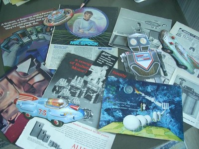 25 Pc Ephemera Sci Fi Space Future Tech Nerd Collage Junk Journals Mixed Media +