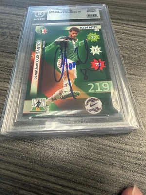 2015 ADRENALYN XL COPA AMERICA - JONATHAN DOS SANTOS SIGNED BECKETT CERT AUTO 10