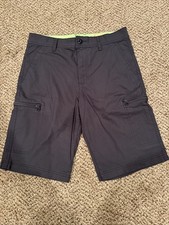 Urban Pipeline Super Flex Cargo Hits At Knee Boy's Black Shorts Size 18 Reg NWOT