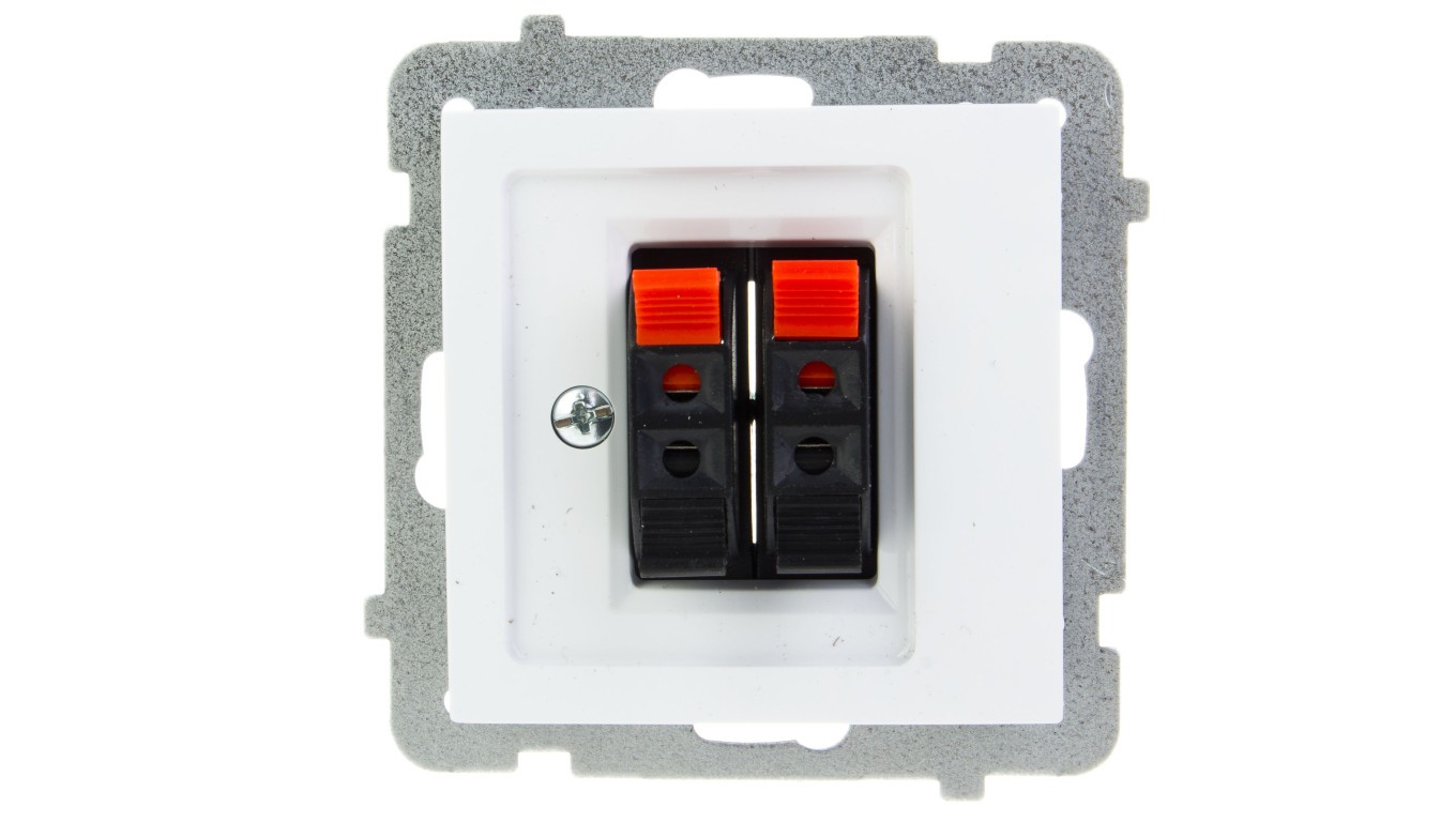 AS Speaker Jack Dual White GG-2G/m/00