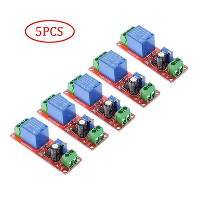 5pcs DC 12V Delay Relay Shield NE555 Timer Switch Adjustable Module US SHIP