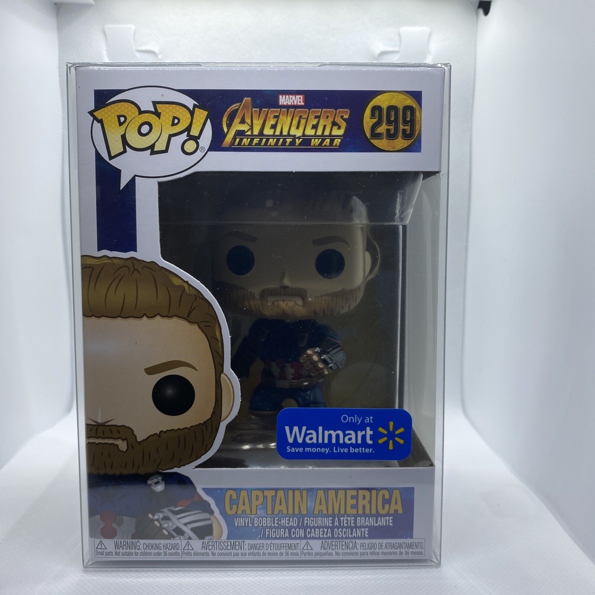 Funko Pop Captain America #299 Avengers Disney Marvel MCU Infinity War  Walmart