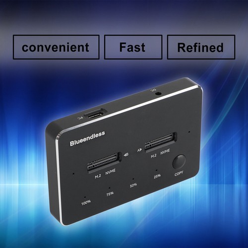 NVME SATA M.2 SSD Docking Station Duplicator SSD Solid State Drive Enclosure U1 - Picture 7 of 14