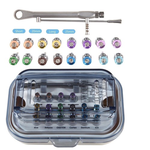 Dental Universal Implant Instrument Prosthetic Restoration Hand Driver Set
