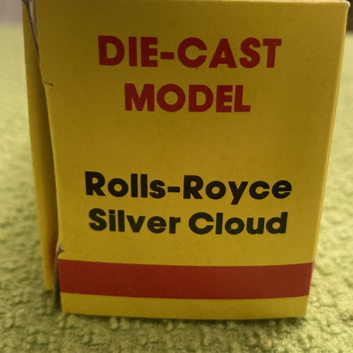 Seerol Die-Cast Rolls Royce Silver Cloud-Yellow - Bild 8 von 9