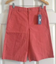 Vineyard Vines Boy  s Summer Twill Breaker Shorts Lobster Reef Color Size 18 NWT