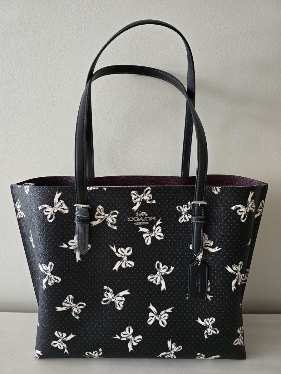 Coach Mollie Tote Bag With Bow Print CY647 NWT | eBay