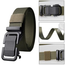 Men Casual Military Tactical Army Adjustable Quick Release Belts Pants Waistband