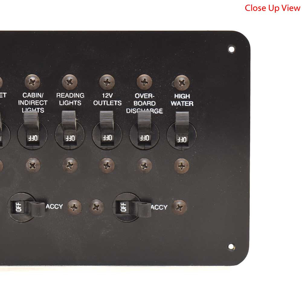 Sea Fox Boat Breaker Switch Panel 49634 Black 8 3/4 x 4 3/4 Inch eBay