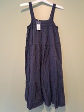 Women's Sleeveless 100 Cotton Midi Crochet White Trim Dress - Universal Thread