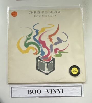 CHRIS DE BURGH Into The Light 1986 UK Vinyl LP + Inner Lyric VG+ / EX