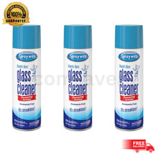 3-Pack Streak-Free Glass Cleaner Crystal Clear Shine 23 oz. Each NEW