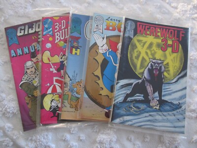 BLACKTHORNE PUBLISHING - SET OF 5 - FIRST ISSUES - 3-D COMICS - ALL DIFFERENT