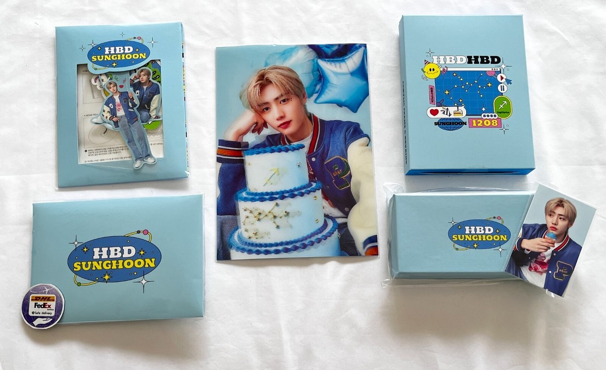 ENHYPEN SUNGHOON BIRTHDAY BRACELET FRAME & KEYRING STICKER GARLAND