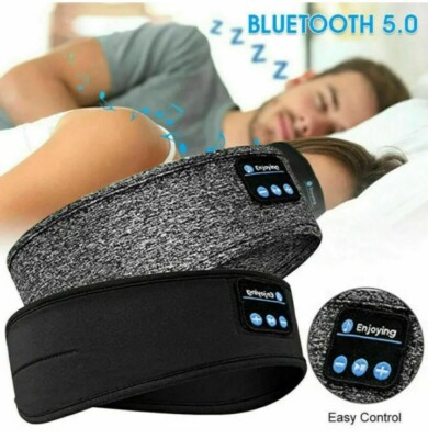 Schlafhilfe    Kopfhörer Kopfband Bluetooth Wireless Sport Musik   Ohrhörer