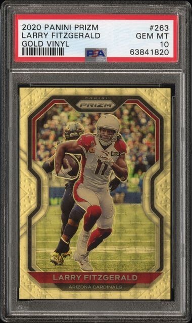 ビスマルクpsa10 2020 Panini Prizm Larry Fitzgerald #263 Gold Vinyl 3/5 PSA