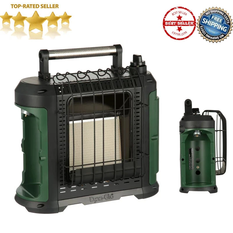 10,000 BTU Propane Portable Heater Adjustable Heat Settings Space Heaters  Green | eBay