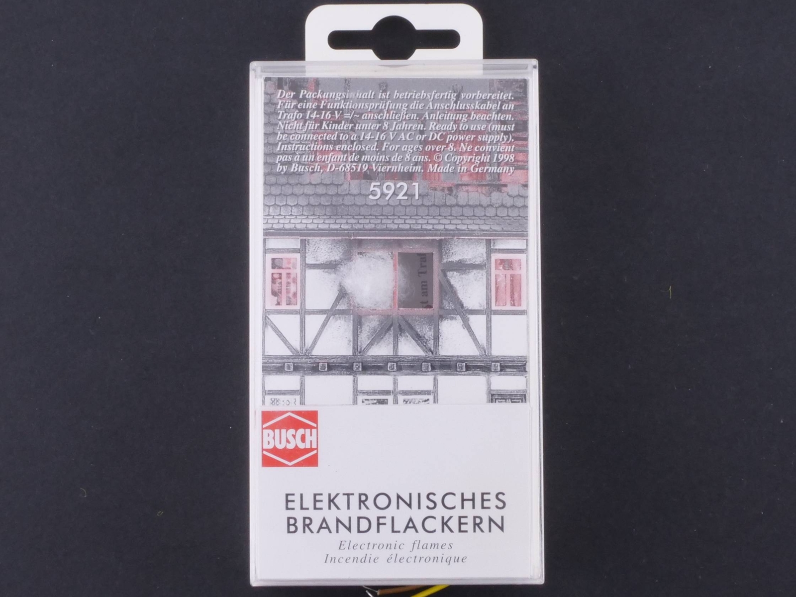 Busch 5921 Brandflackern - Elektronische Feuersimulation Für Modelleisenbahn
