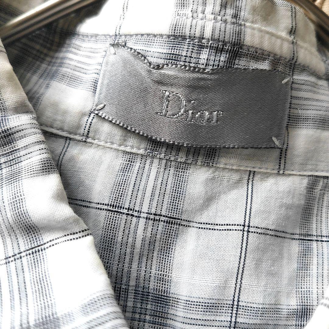 Dior Homme Short Sleeve Shirt Check Cotton 100% Made in Dior Homme Short Sleeve Shirt Check Cotton 100% Made in