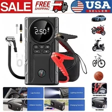 99800mAh Car Jump Starter Booster Jumper Box Tire Inflator Compressor Air Pump 