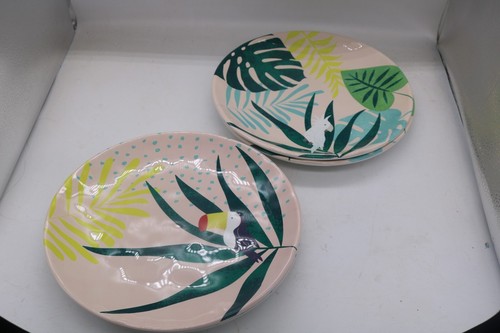 Zak Designs Large Melamine Dinner Plates-Exotic Birds-11" - Picture 4 of 7