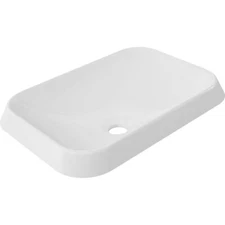 ICO Calma B9831 Rossini Rectangle Vessel Sink 17.72in x 12.60in GLOSS WHITE New