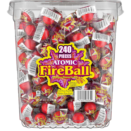 Atomic Fireball, Candy, Cinnamon Flavor, Individually Wrapped, 7.5 g (240 ct) - Picture 2 of 22