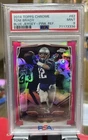 2014 Tom Brady Topps Chrome Pink Refractor PSA 9 Blue Jersey Patriots