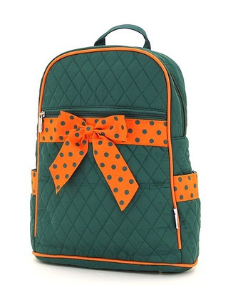 Large Quilted School Backpack Gym Bag Miami Florida Colors