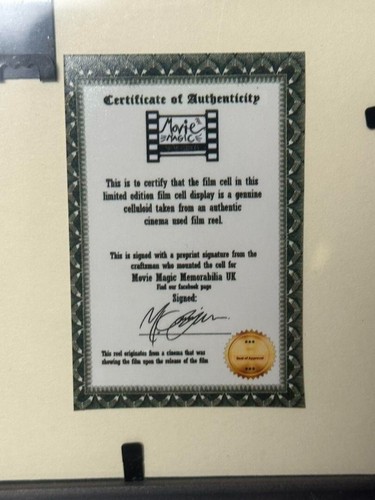 Disney JESSICA RABBIT Disney Movie Film with Certificate Movie goods Rare Unused - Picture 4 of 4