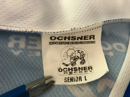70 YEARS ANNI EHC Kloten Flyers 2004/2005 OCHSNER Hockey Jersey Men's Size L - Picture 10 of 12
