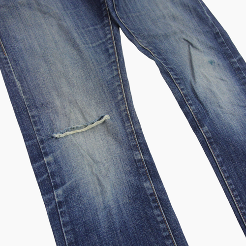 Levis 504 Womens Jeans Waist 30 Leg 34 Blue Distressed Cotton Tilted Denim LV24 - Picture 7 of 12