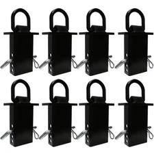 Heavy Duty Trailer Adjustable Stake Pocket D Ring 8 Pack 12,000LBS - Fits 2x4