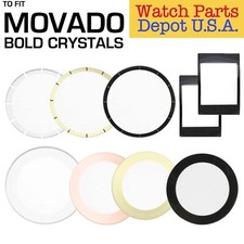 Border Watch Crystal to fit Movado Bold Replacement Crystal 32MM to 42MM - NEW!