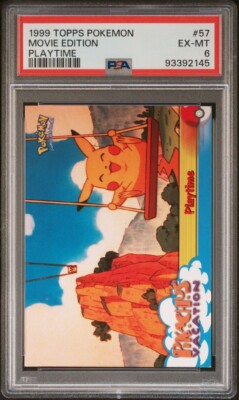 pokemon pikachu's vacation cards Pokémon TCG Playtime Pokemon Topps Pikachu's Vacation 57 for sale online