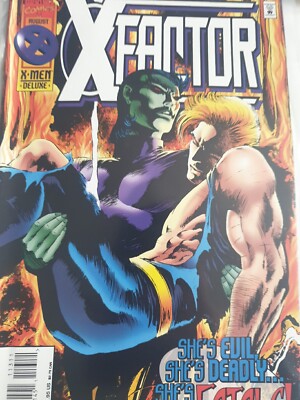 X-FACTOR ISSUE #113 1990 MARVEL COMIC 1st Series (Original Xmen Reunited) Vfn/Nm