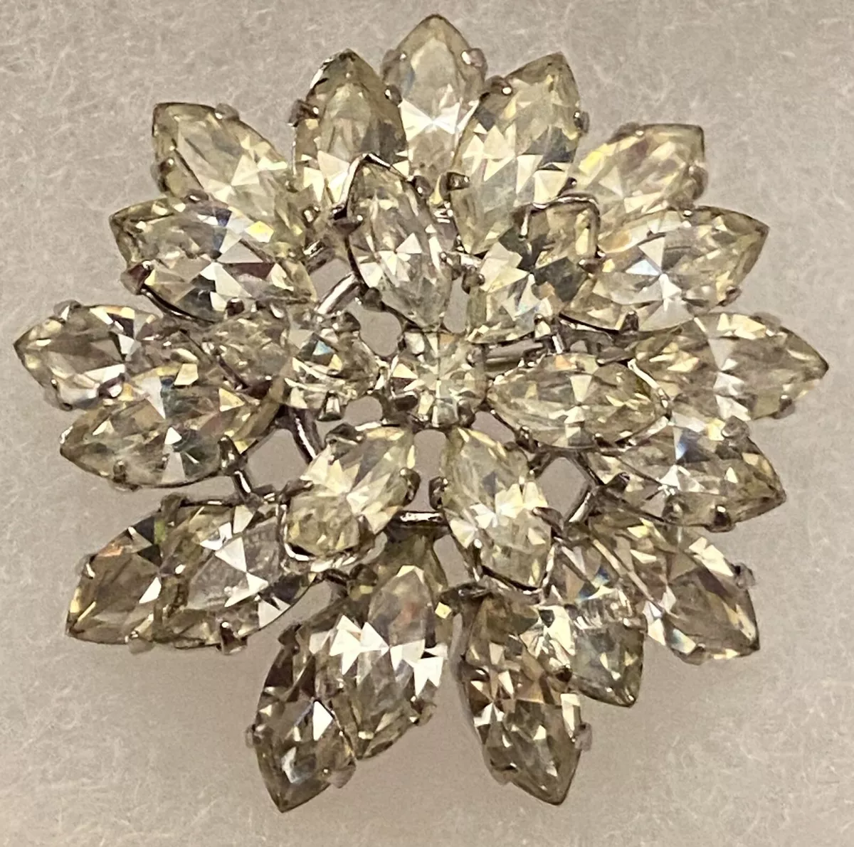 Vintage austrian crystal brooch outlet