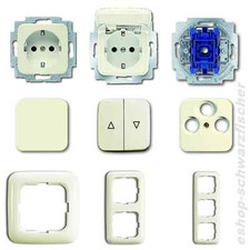 Busch Jäger Schalter/Steckdose/etc. Duro 2000® Si cremeweiß -Auswahl nach Wunsch