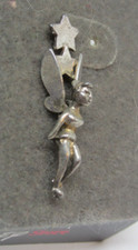 Disney Store Tinker Bell Earrings New on Card Post Earrings Jewelry Silver Tone