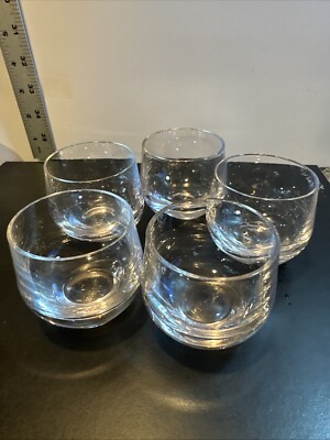 Whiskey roly-poly heavy bottom glass